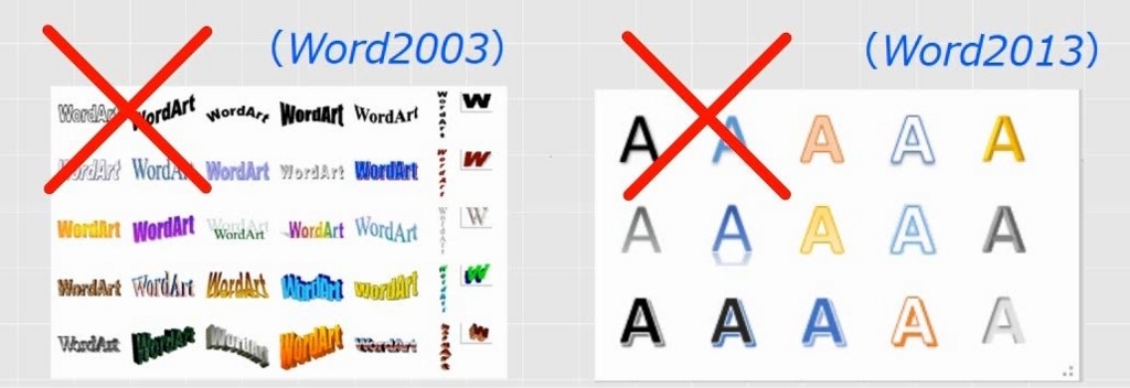 ワードアートは白抜きと二重の袋文字を最初に教えるべきである Office10以降 わえなび ワード エクセル問題集 Waenavi