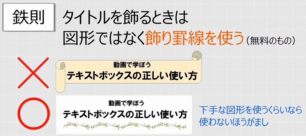 テキストボックス タイトルを図形で囲みたくなる症候群の治療方法 Word Excel Powerpoint わえなび ワード エクセル問題集 Waenavi