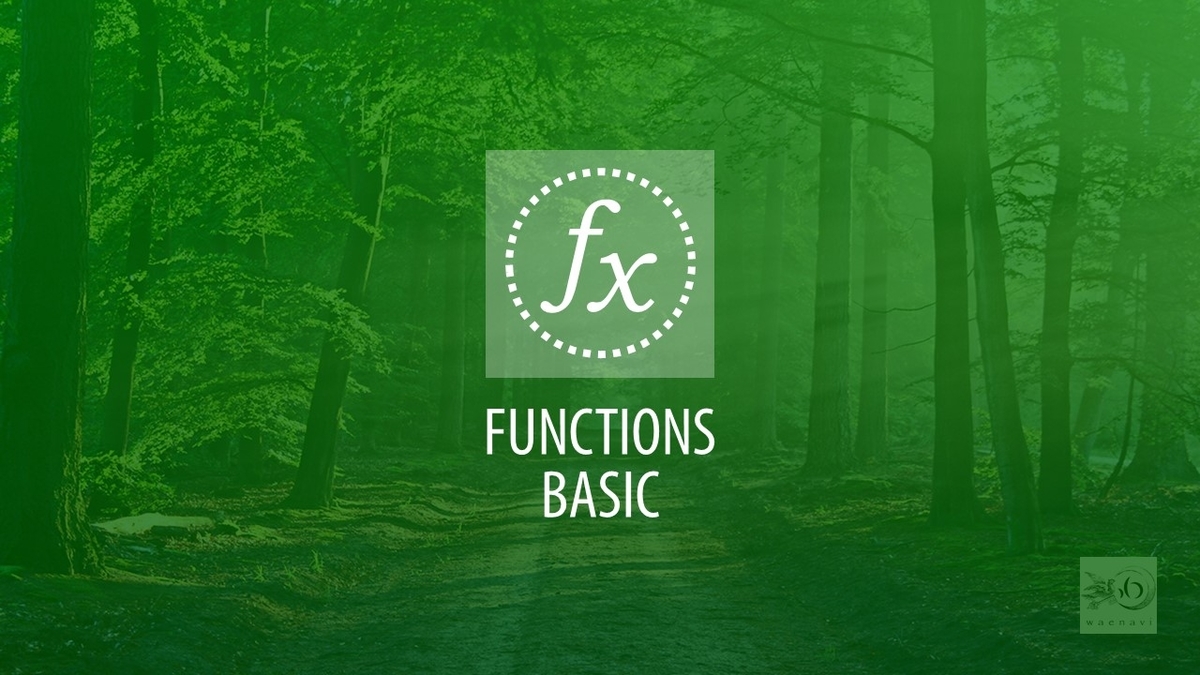 Excel関数基本(functions basic)