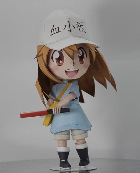血小板ちゃん　ペーパーフィギュア
