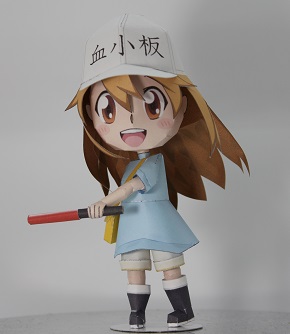 血小板ちゃん　ペーパーフィギュア