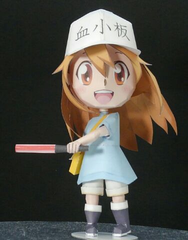 血小板ちゃん ペーパーフィギュア