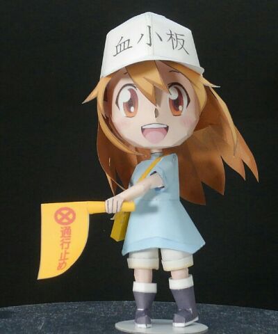 血小板ちゃん ペーパーフィギュア