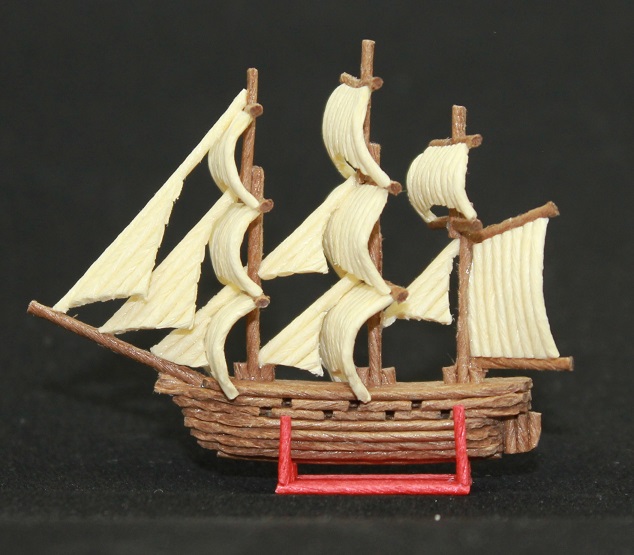 紙バンドクラフト フリゲート艦