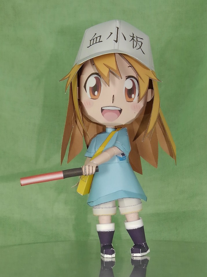 血小板ちゃん　ペーパーフィギュア