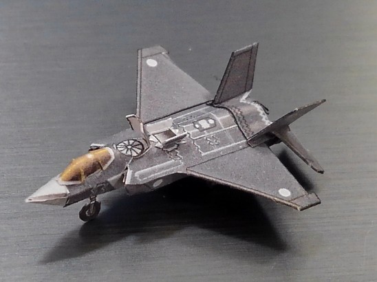 STOVL機 F-35B ペーパーモデル