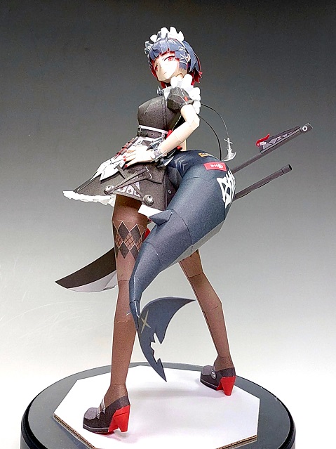 見返り美サメが出来上がりました 【ゼンゼロ】エレン・ジョー ペーパー