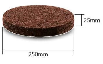 家具保護パッド、 MAVEEK(マビーカ) 60個入り 家具パッド 椅子脚キャップ イス 足キャップ キズ防止/防音 滑り止めマット フローリングの損傷防止 滑りにくい 家具保護用 薄茶色