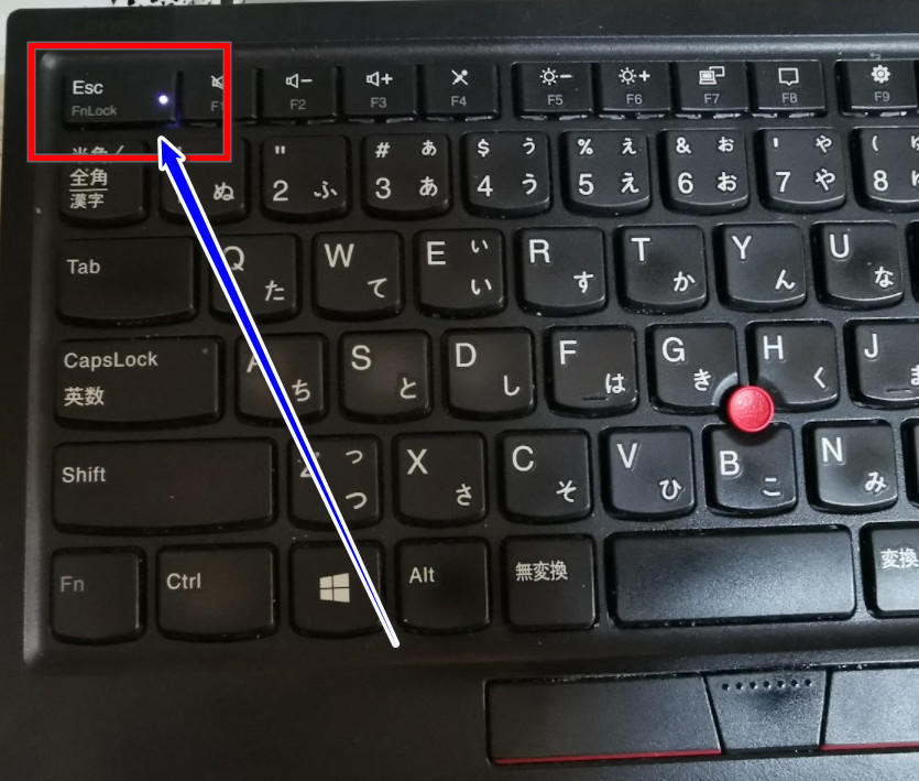 ThinkPad トラックポイント キーボード Fnlockできない（Lenovo レノボ