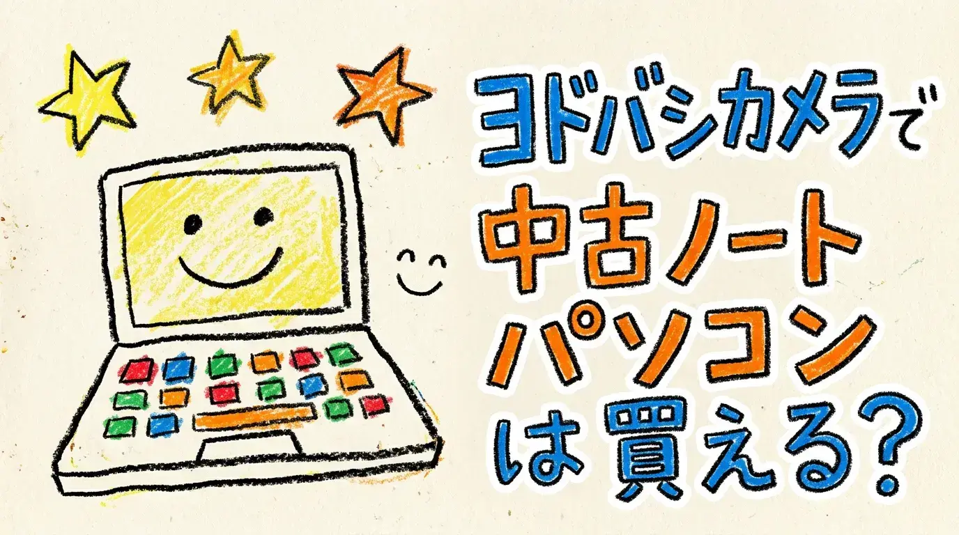 ヨドバシカメラで中古ノートパソコンは買える?【初心者向け】失敗しない選び方とおすすめ購入先