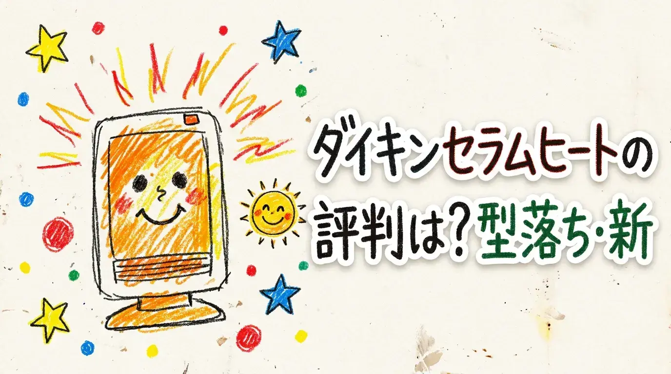【後悔しない選び方】ダイキンセラムヒートの評判は？型落ち・新型の違いから寿命、電気代まで徹底解説！