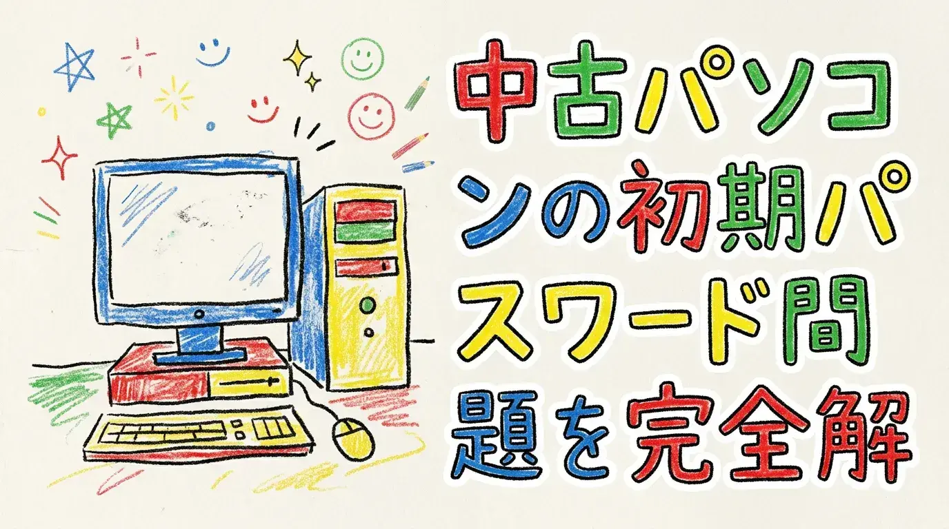中古パソコンの初期パスワード問題を完全解決！確認・不明時の対処法からセキュリティまで徹底解説