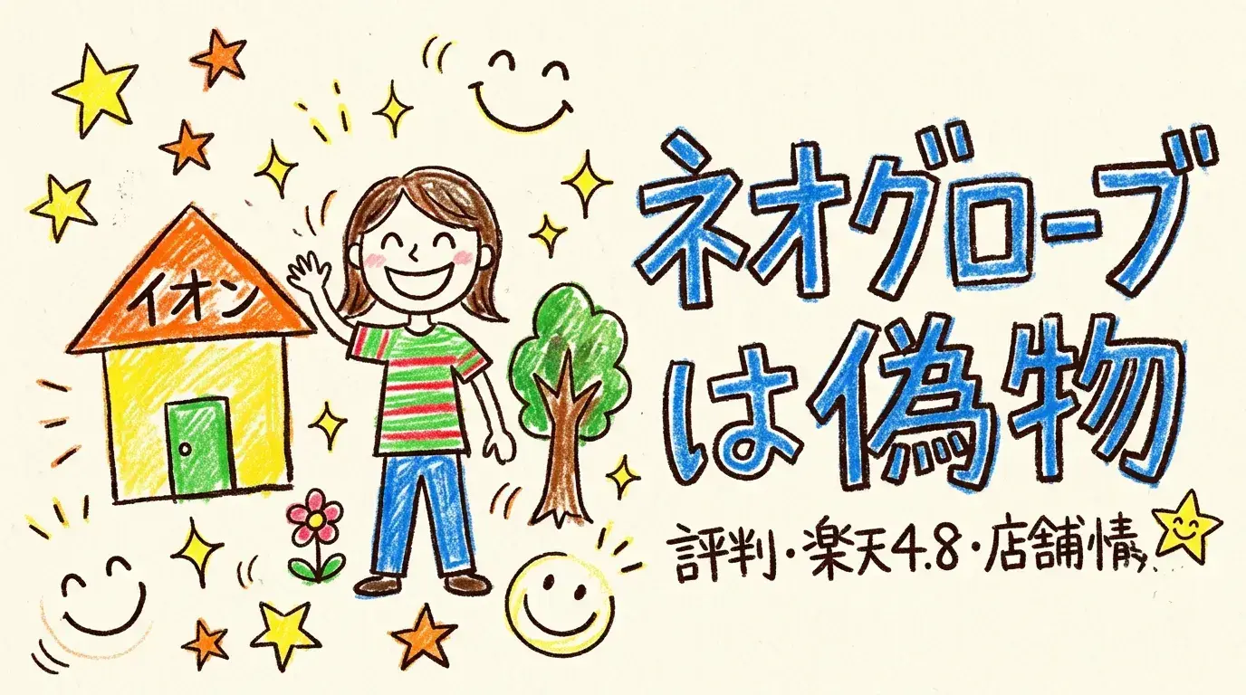 【評判】ネオグローブは偽物？楽天4.8点の人気アパレル店の口コミと店舗（イオン・郡山・天童）情報