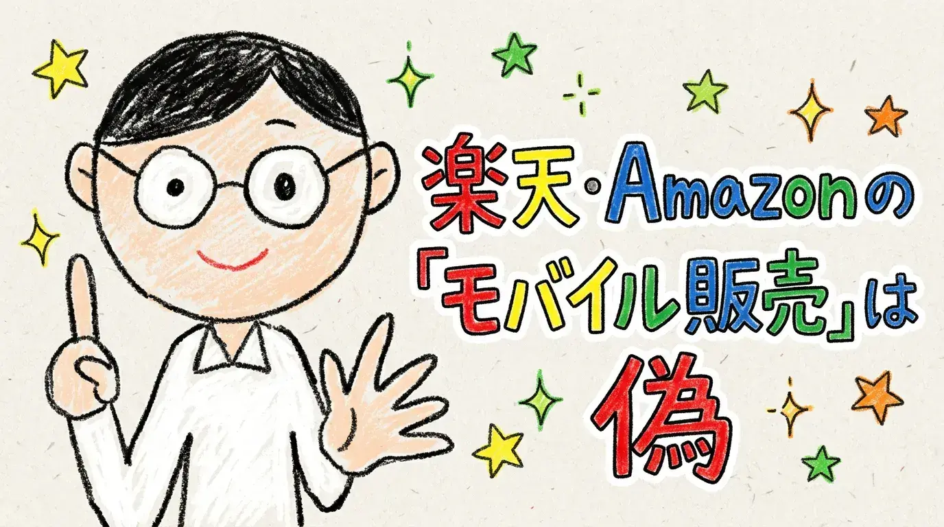 【評判】楽天・Amazonの「モバイル販売」は偽物？安全？“プロの転売店”の正体と口コミを徹底解説！