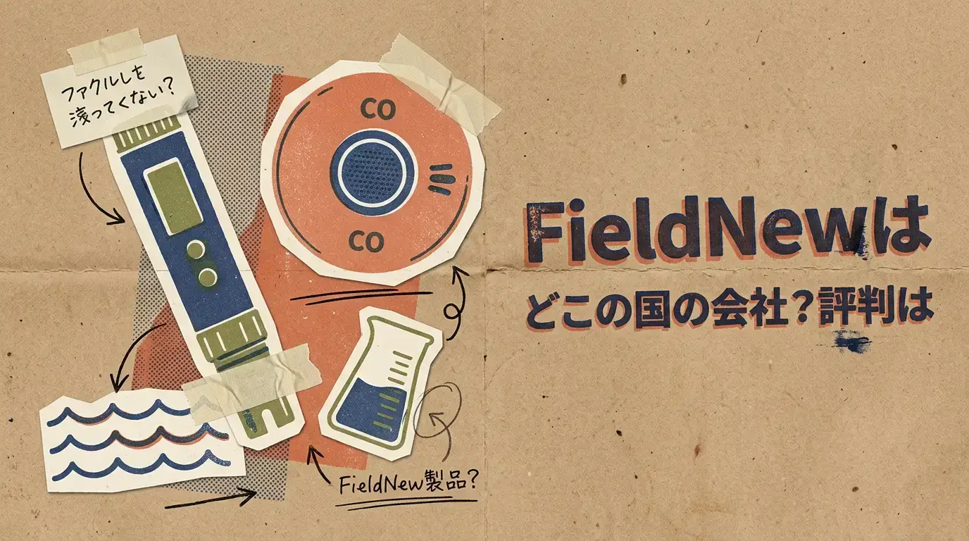 FieldNewはどこの国の会社？評判は怪しい？水質測定器や一酸化炭素チェッカーまで徹底解説！