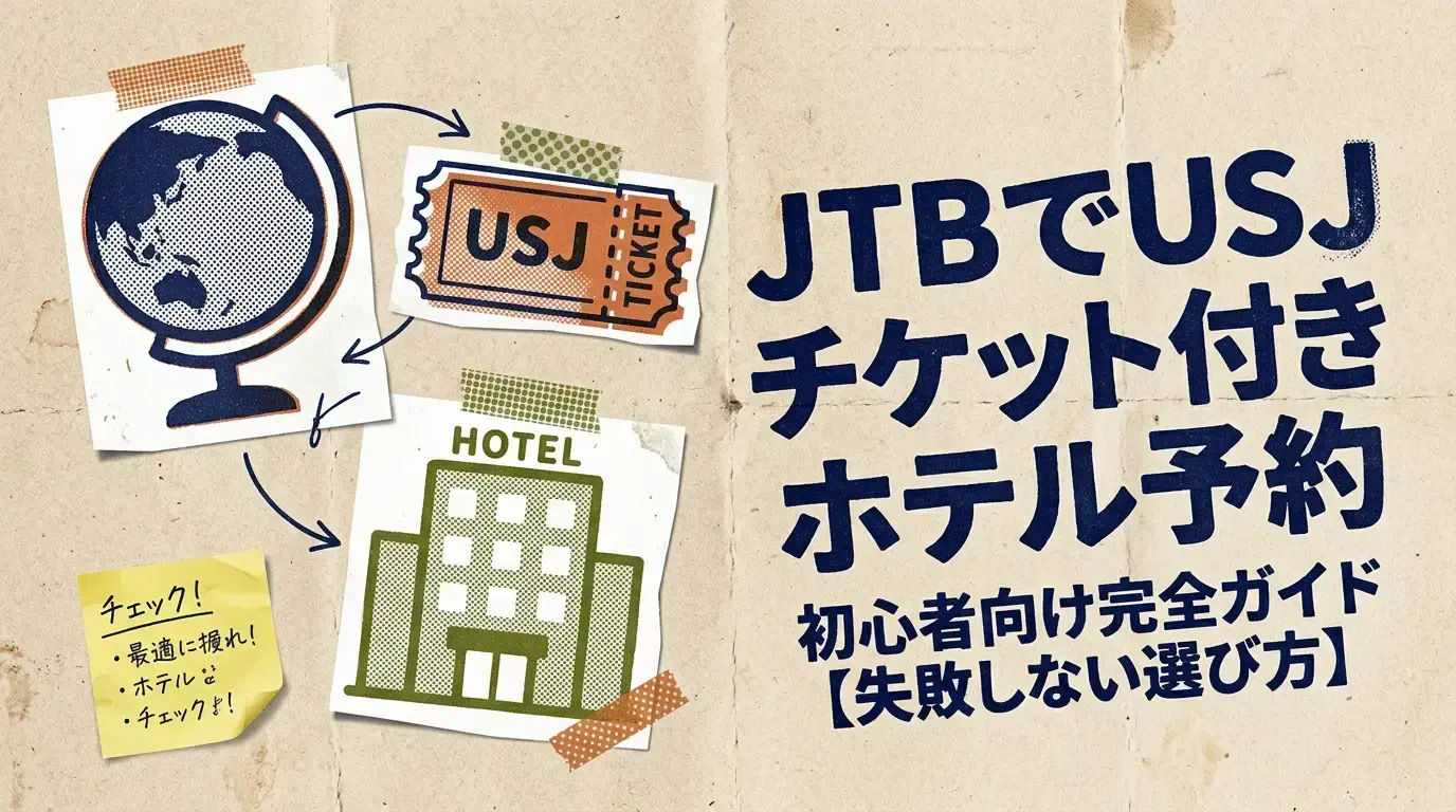 JTBでUSJチケット付きホテル予約！初心者向け完全ガイド【失敗しない選び方】