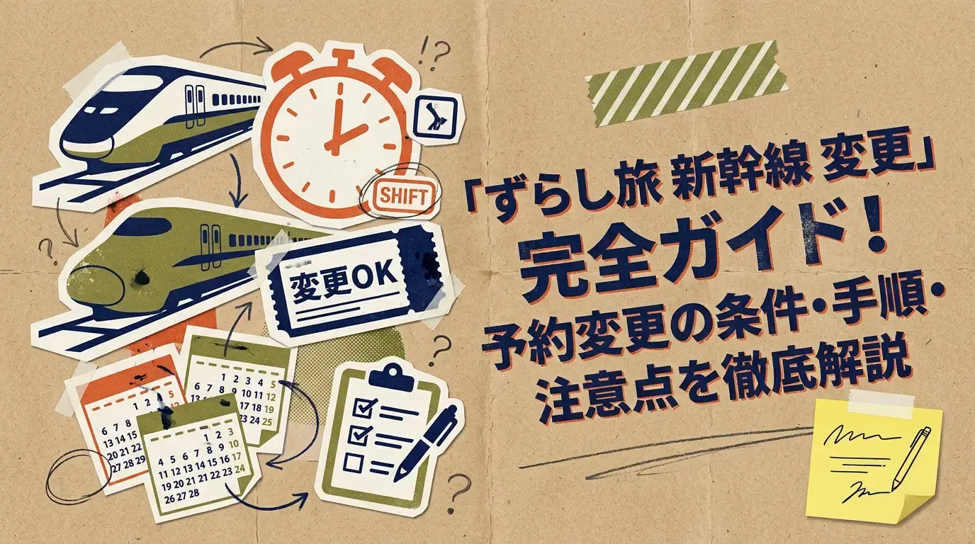 【ずらし旅 新幹線 変更】完全ガイド！予約変更の条件・手順・注意点を徹底解説