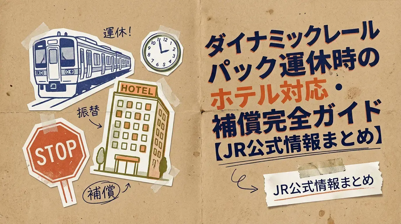 ダイナミックレールパック運休時のホテル対応・補償完全ガイド【JR公式情報まとめ】