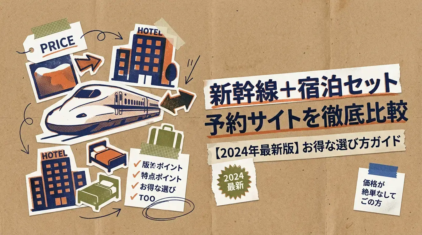 新幹線＋宿泊セット予約サイトを徹底比較！【2024年最新版】お得な選び方ガイド