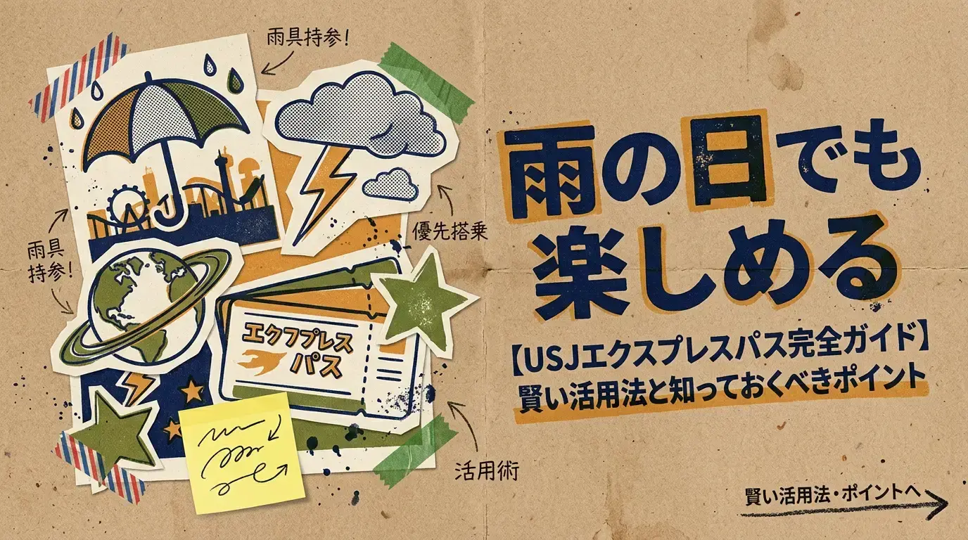 【USJエクスプレスパス完全ガイド】雨の日でも楽しめる！賢い活用法と知っておくべきポイント