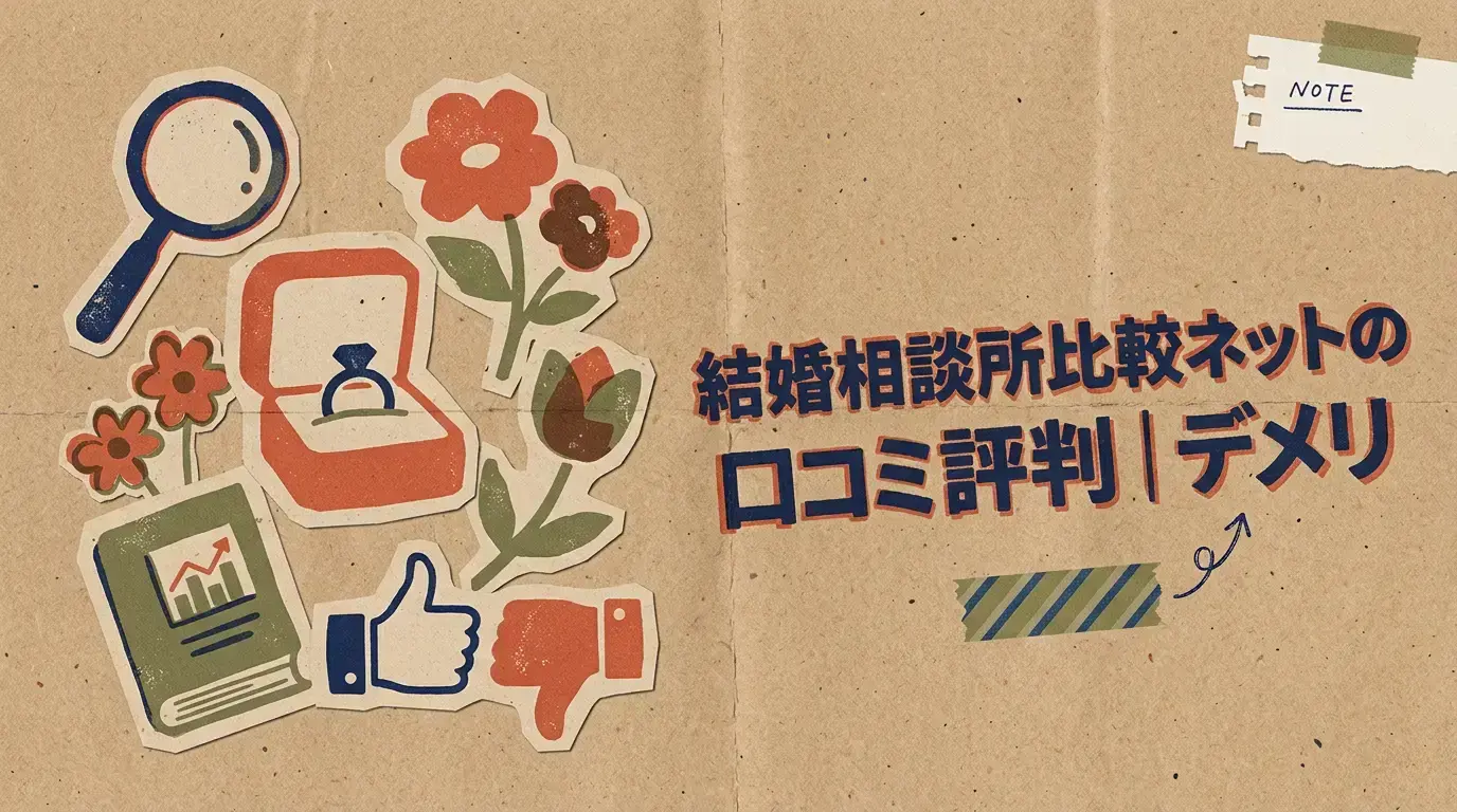 結婚相談所比較ネットの口コミ評判｜デメリット・メリットを徹底解説！利用者の声から分かる全注意点