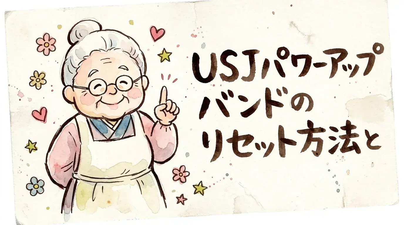 バンドリセット USJパワーアップバンドのリセット方法と登録解除手順：完全ガイド2025