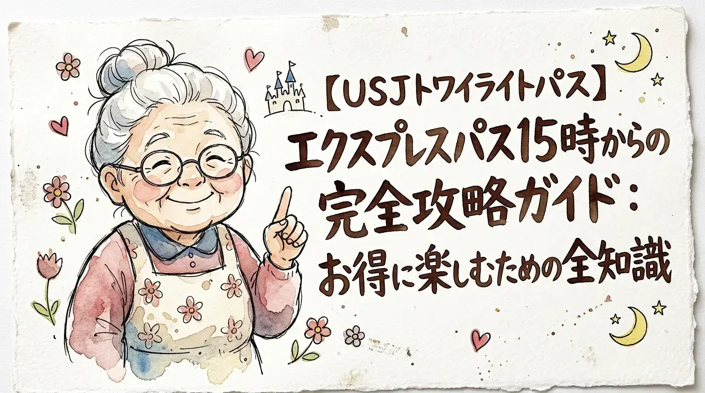 【USJトワイライトパス】エクスプレスパス15時からの完全攻略ガイド：お得に楽しむための全知識