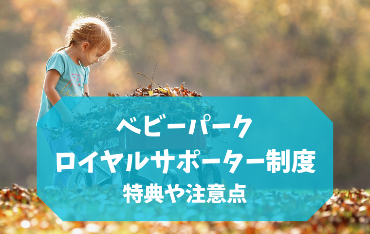 【ベビーパークのロイヤルサポーター制度】どれだけお得になる？注意点・危険性も？