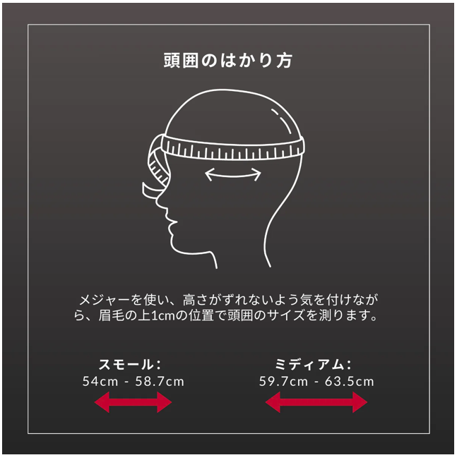カレントボディ 頭皮ヘルメットのサイズの選び方！スモール・ミディアムはどう違う？