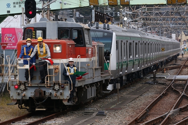 E233系7000番台(ハエ133)総合車両製作所出場 in逗子・戸塚・大宮駅