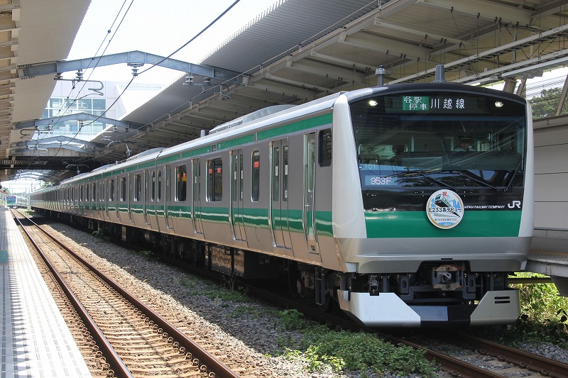 E233系埼京線 E233系7000番台「埼京線」 in西大宮・恵比寿駅 - わらよのブログ