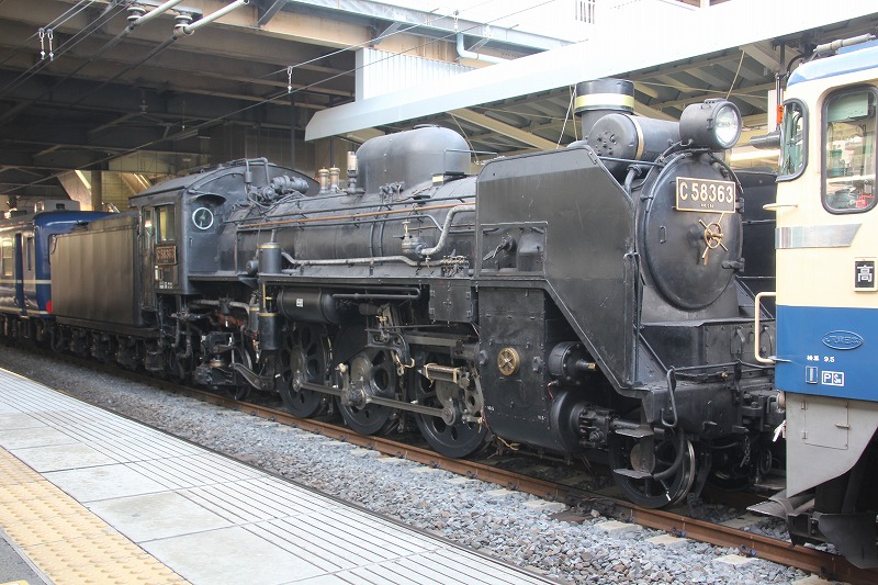SL(C58 363)回送 in大宮・吹上駅 - わらよのブログ