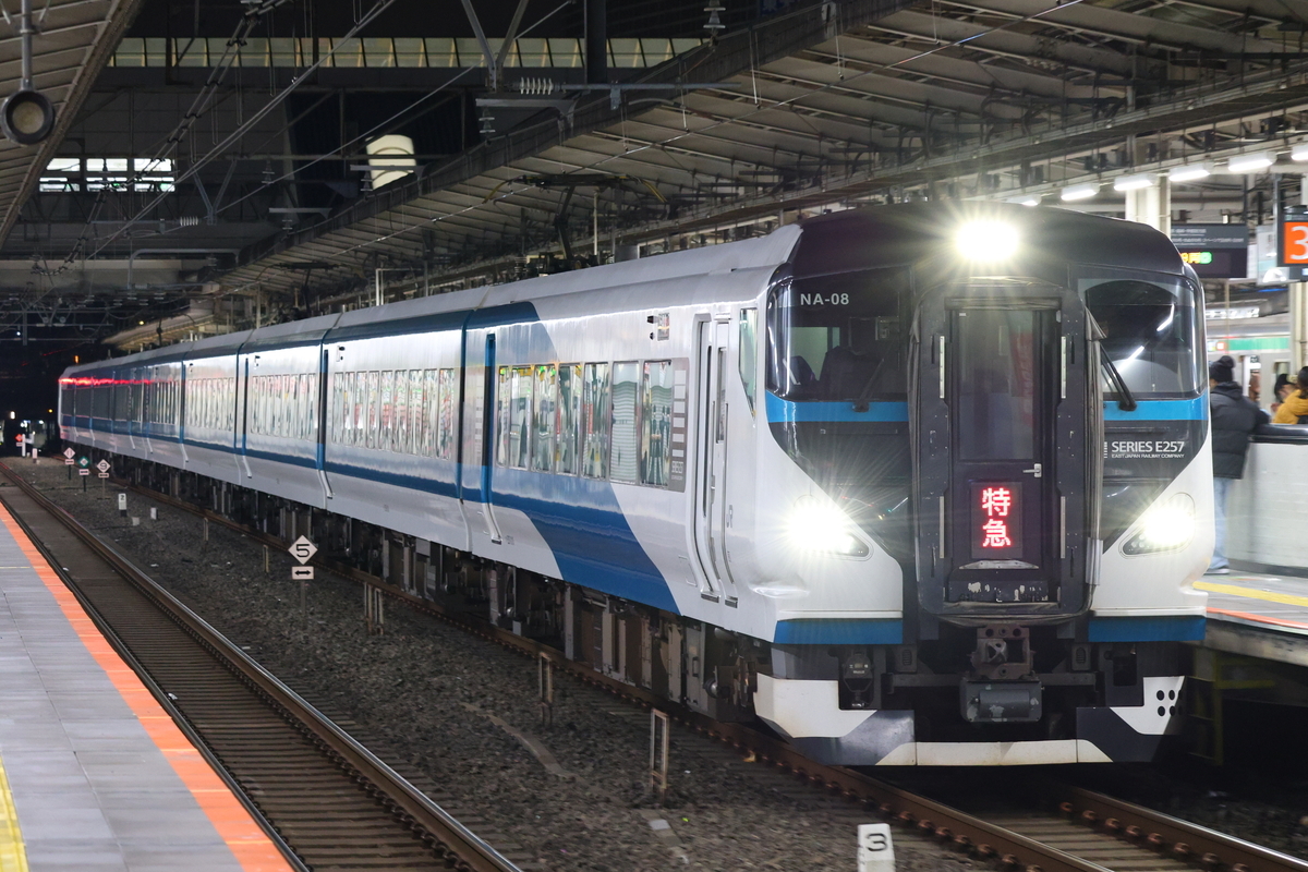 みなみの桜河津桜大宮号」・「日光24号」・「ほくほく十日町雪まつり