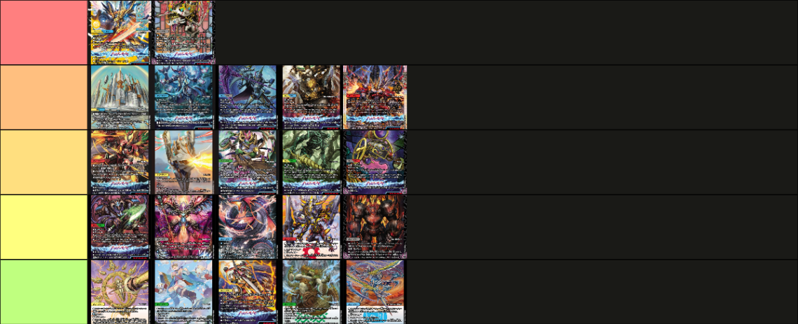 デュエマ】新弾のTier表を作ってお買い物メモ代わりにしよ