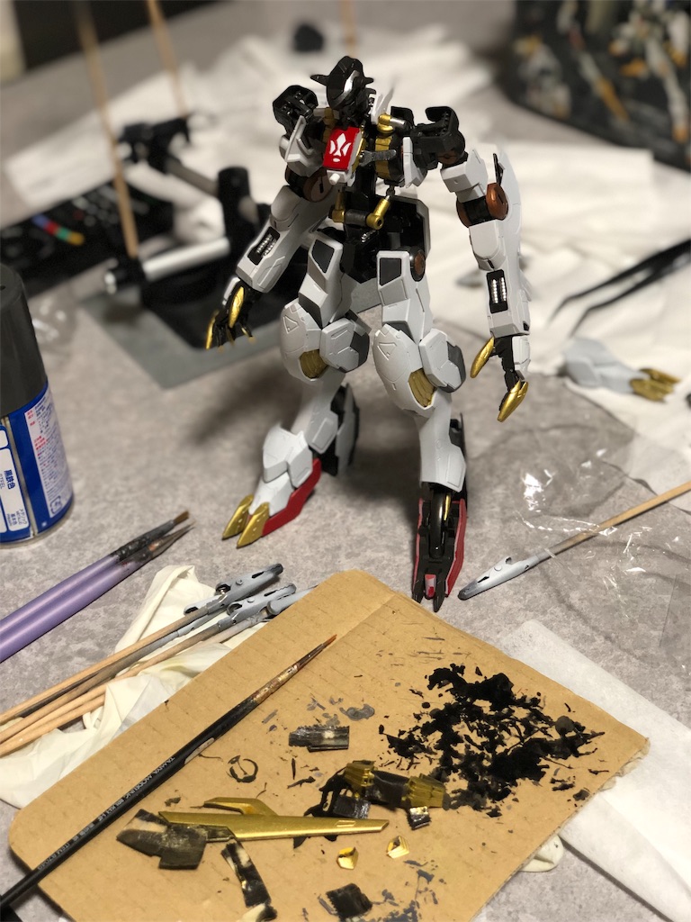 プラモデル製作02 1 100 ガンダムバルバトスルプスレクス ほっじぽっじすてーしょん