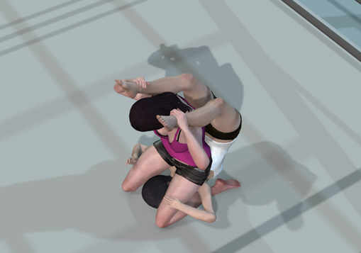 女子プロレス技検証 背面式ボストンクラブ 女子プロレス 技検証