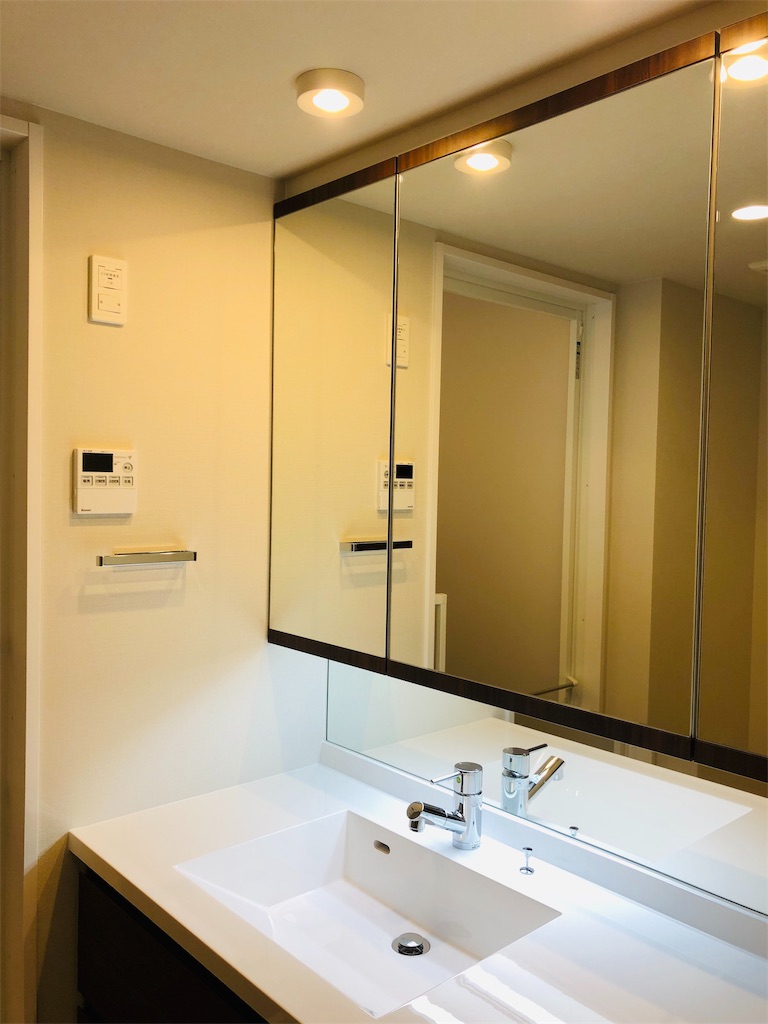 Web内覧会 Ut 洗面台 洗面所の扉を外す わたのキッチンブログ