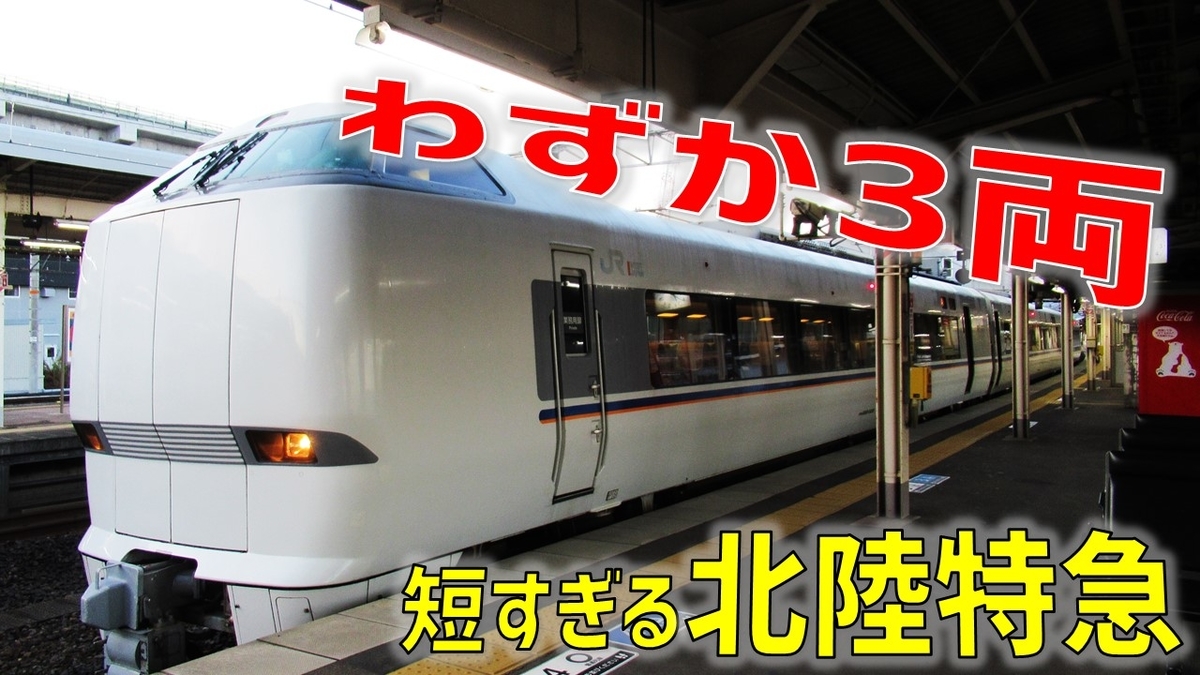 たった3両 全車自由席 驚きの北陸特急がありました わたかわ 鉄道 旅行ブログ