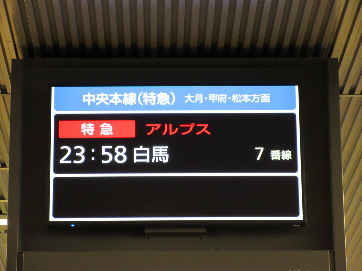 22年ぶり】中央線に蘇った座席夜行…E257系特急アルプス号の旅［新宿