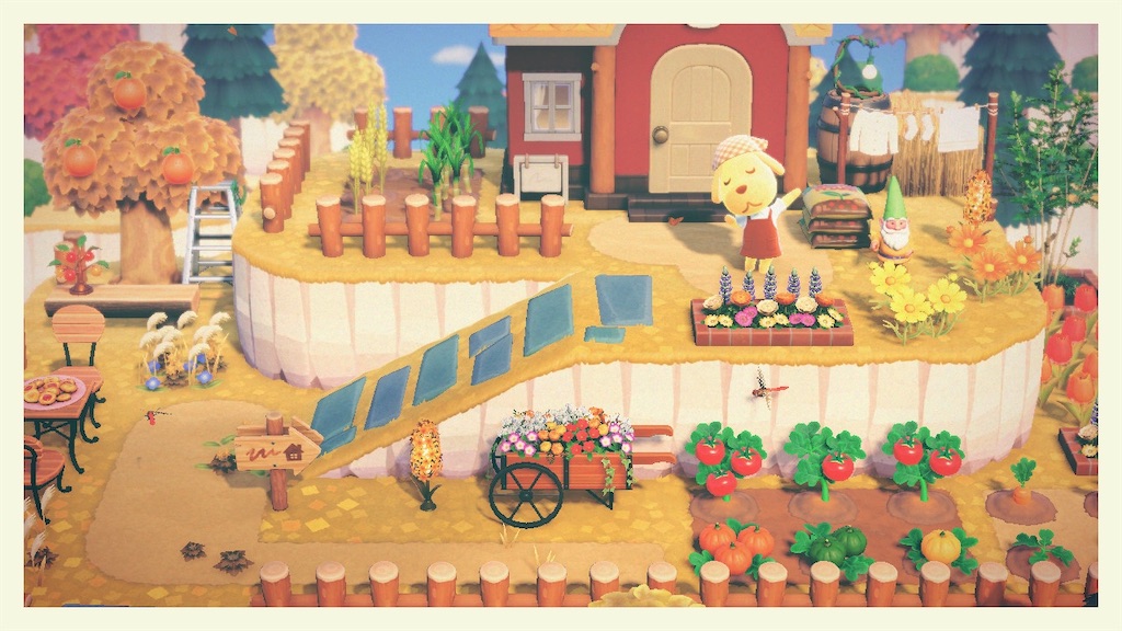 任天堂　どうぶつの森　森をつくろう　家　住人　家具　キャラメル あつ森】キャラメル様｜ナチュラルで広々としたダイニングキッチン