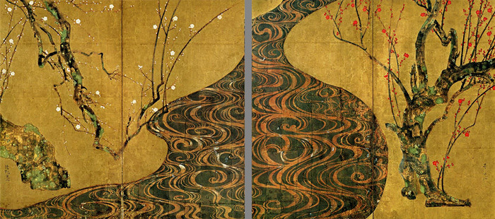 尾形光琳「紅白梅図」＆長谷川等伯「松林図屏風」。 - 日常＋モノ