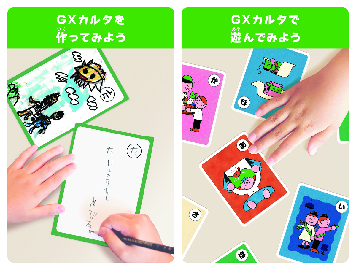 ワークショップ『GXカルタを作ってみよう』『GXカルタで遊んでみよう』の体験イメージ