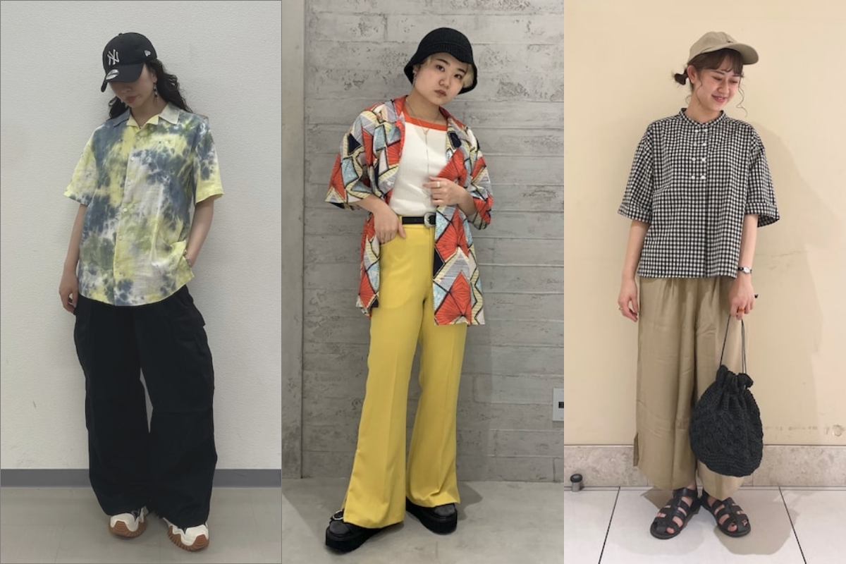 柄シャツ、ベスト5点おまとめ