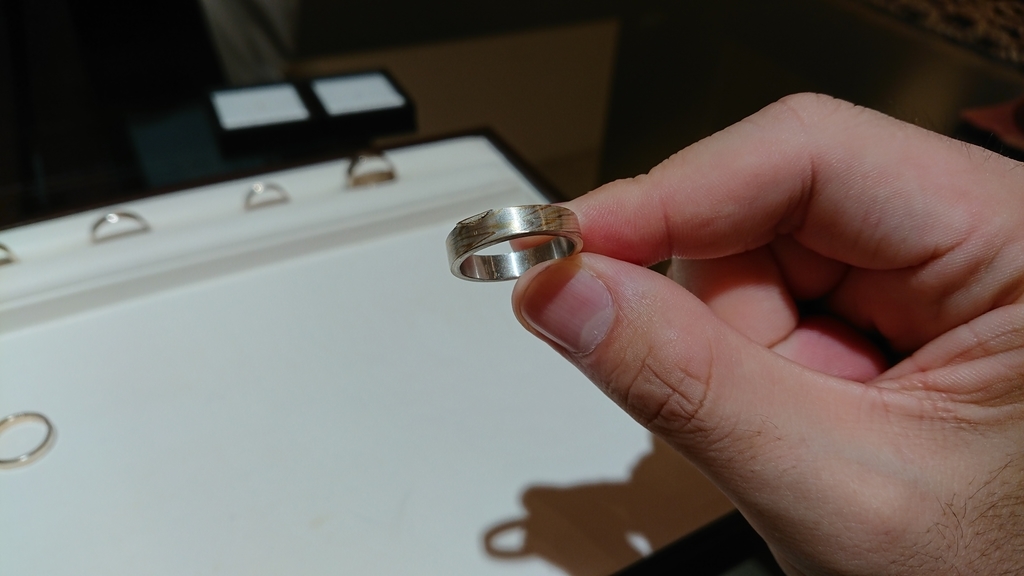 結婚指輪見てきました 杢目金屋さんの結婚指輪 天気館