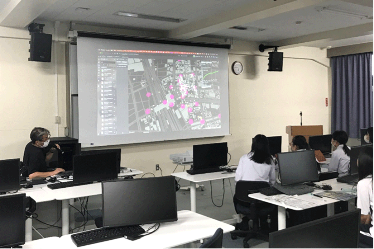 豊橋商業高等学校でのワークショップ