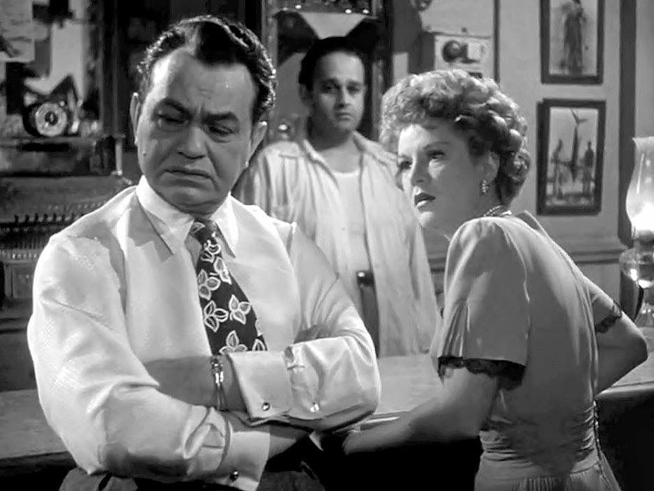 キー・ラーゴ 1951公開 映画チラシ2折 J・ヒューストン監督