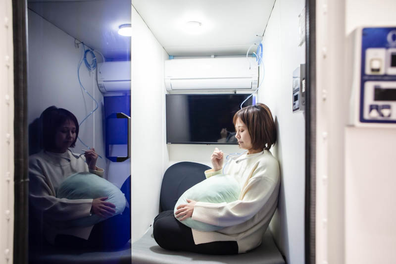 石川県白山市にあるドライヘッドスパ専門店ヘッドミントイオン松任店の酸素ルーム