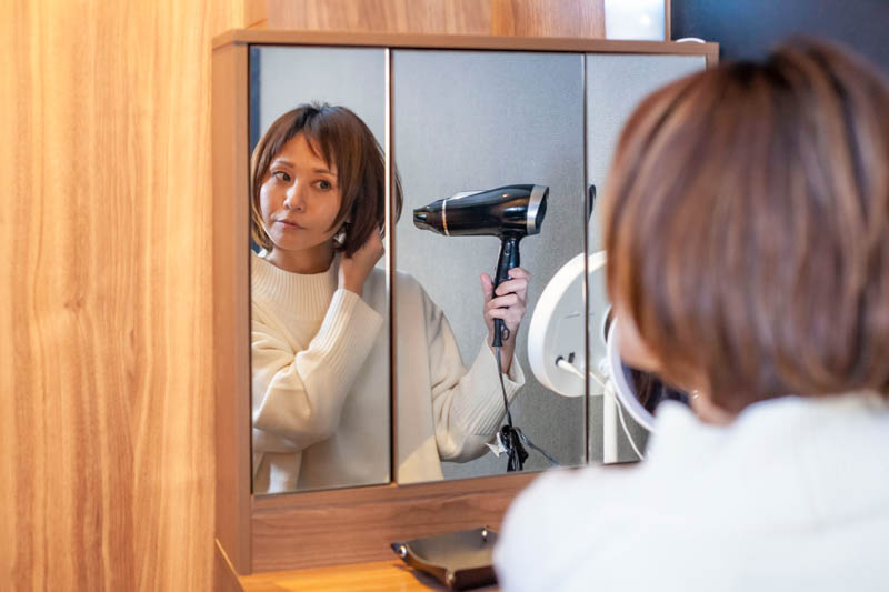 石川県白山市にあるドライヘッドスパ専門店ヘッドミントイオン松任店の施術ルーム
