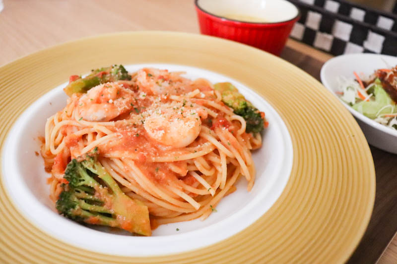 石川県金沢市にあるカフェとクロワッサンたい焼きのお店ショコティのパスタランチ