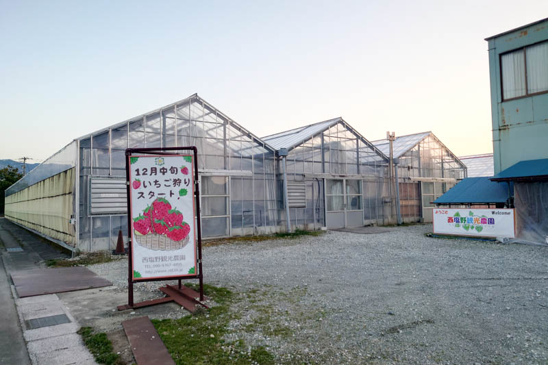 富山市のいちご狩りができるスポット西塩野観光農園